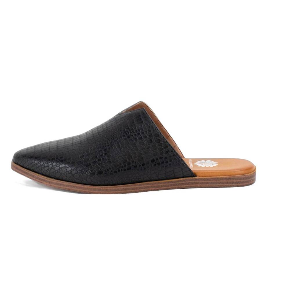 NEW ANOTHER LOVE women's novita flat mule in black
